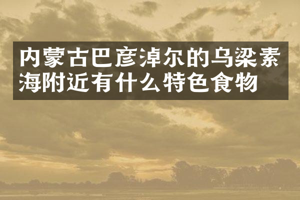 内蒙古巴彦淖尔的乌梁素海附近有什么特色食物吗