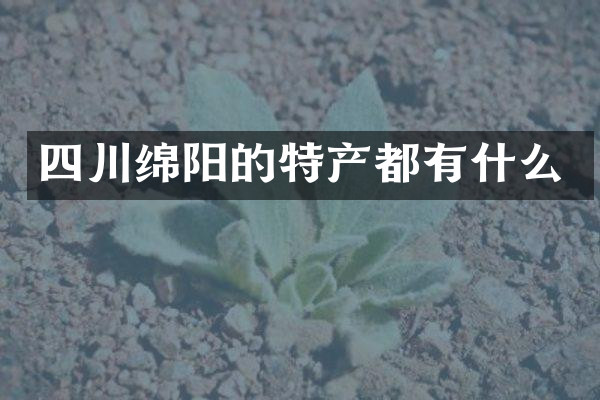 四川绵阳的特产都有什么