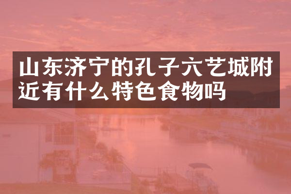 山东济宁的孔子六艺城附近有什么特色食物吗