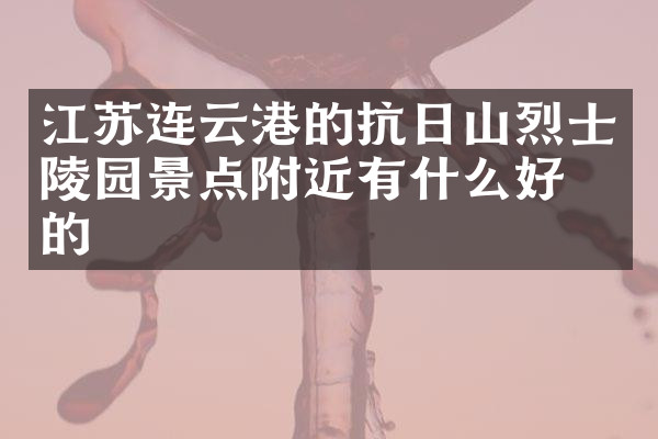 江苏连云港的抗日山烈士陵园景点附近有什么好吃的