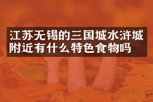 江苏无锡的三国城水浒城附近有什么特色食物吗