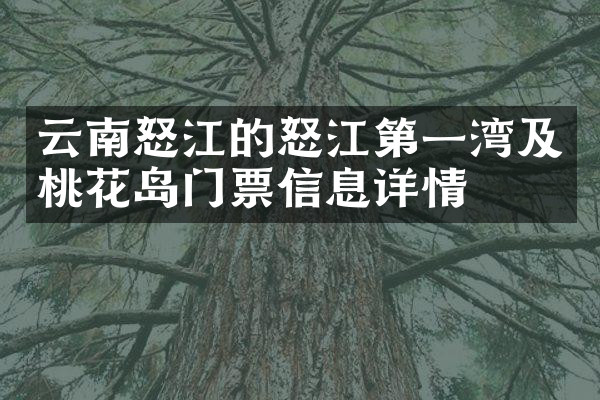云南怒江的怒江第一湾及桃花岛门票信息详情