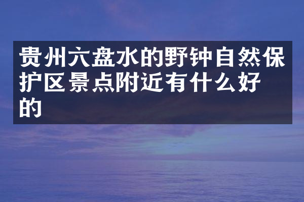 贵州六盘水的野钟自然保护区景点附近有什么好吃的