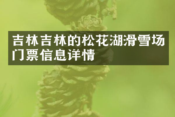 吉林吉林的松花湖滑雪场门票信息详情