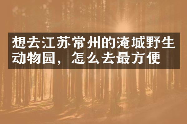 想去江苏常州的淹城野生动物园，怎么去最方便