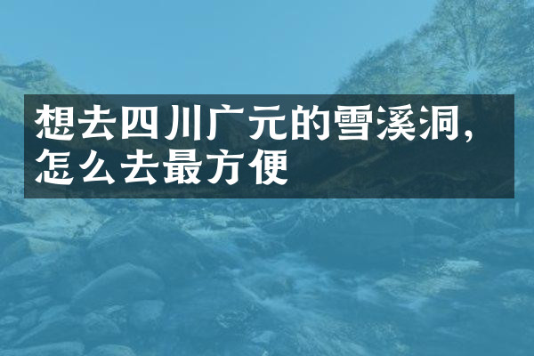 想去四川广元的雪溪洞，怎么去最方便