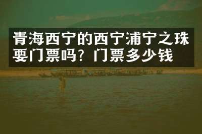 青海西宁的西宁浦宁之珠要门票吗？门票多少钱？