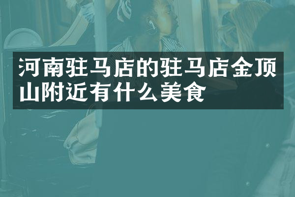 河南驻马店的驻马店金顶山附近有什么美食
