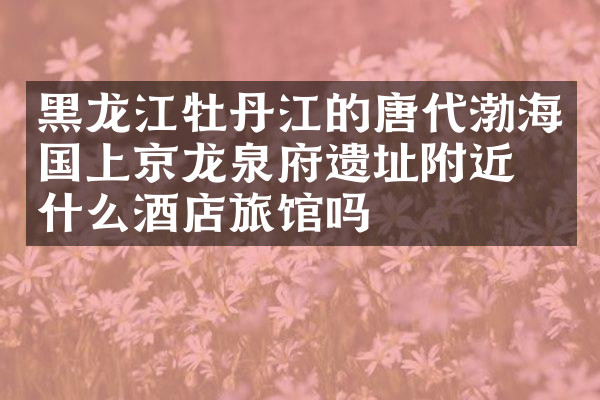 黑龙江牡丹江的唐代渤海国上京龙泉府遗址附近有什么酒店旅馆吗
