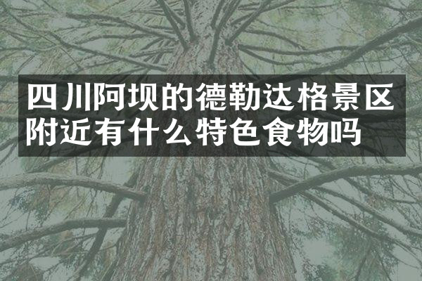 四川阿坝的德勒达格景区附近有什么特色食物吗