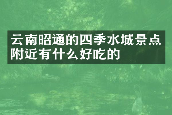 云南昭通的四季水城景点附近有什么好吃的