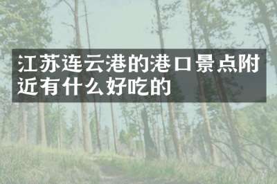 江苏连云港的港口景点附近有什么好吃的
