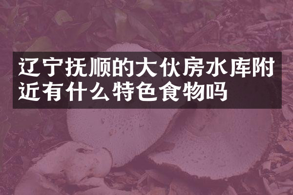 辽宁抚顺的大伙房水库附近有什么特色食物吗