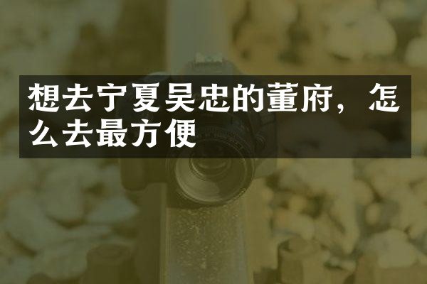 想去宁夏吴忠的董府，怎么去最方便
