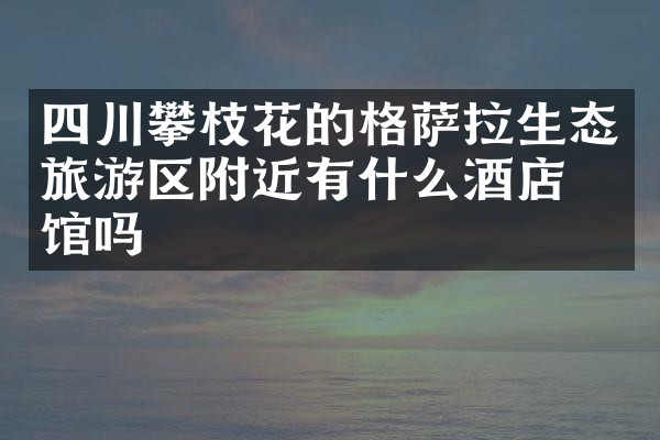 四川攀枝花的格萨拉生态旅游区附近有什么酒店旅馆吗