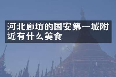 河北廊坊的国安第一城附近有什么美食