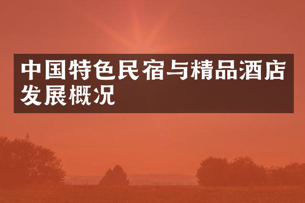 中国特色民宿与精品酒店发展概况