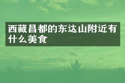 西藏昌都的东达山附近有什么美食