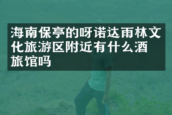 海南保亭的呀诺达雨林文化旅游区附近有什么酒店旅馆吗