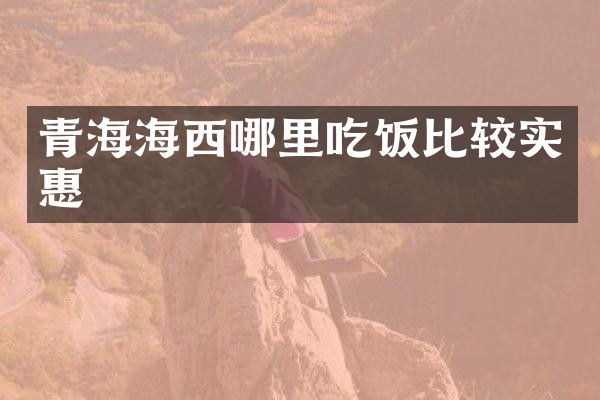 青海海西哪里吃饭比较实惠