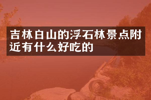 吉林白山的浮石林景点附近有什么好吃的
