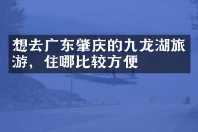 想去广东肇庆的九龙湖旅游，住哪比较方便