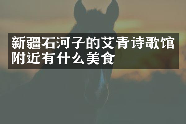 新疆石河子的艾青诗歌馆附近有什么美食