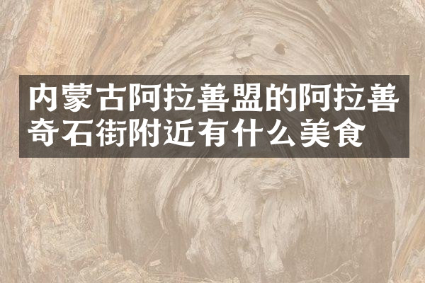 内蒙古阿拉善盟的阿拉善奇石街附近有什么美食