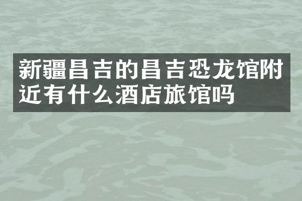 新疆昌吉的昌吉恐龙馆附近有什么酒店旅馆吗