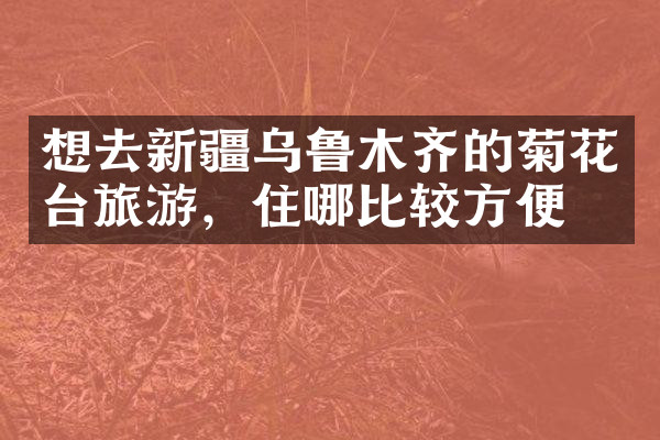 想去新疆乌鲁木齐的菊花台旅游，住哪比较方便