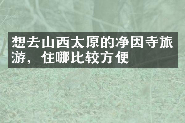 想去山西太原的净因寺旅游，住哪比较方便