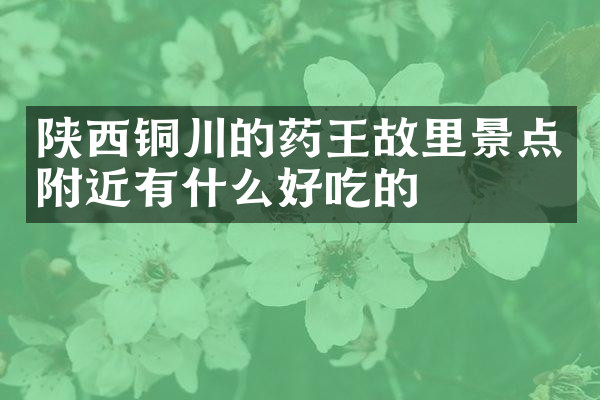 陕西铜川的药王故里景点附近有什么好吃的