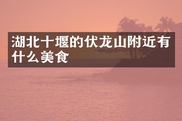 湖北十堰的伏龙山附近有什么美食