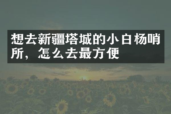 想去新疆塔城的小白杨哨所，怎么去最方便