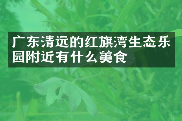 广东清远的红旗湾生态乐园附近有什么美食