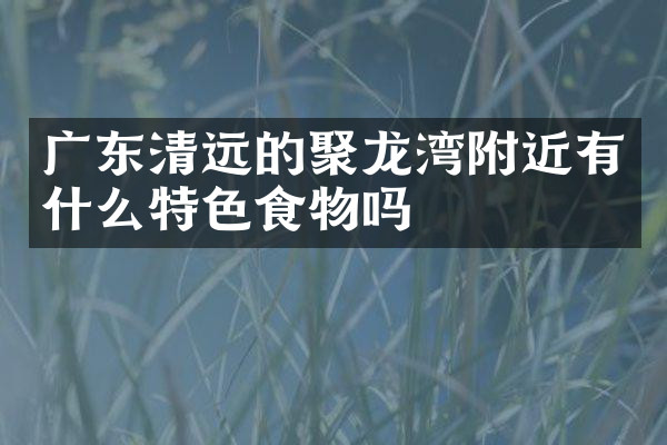 广东清远的聚龙湾附近有什么特色食物吗