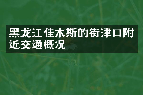 黑龙江佳木斯的街津口附近交通概况