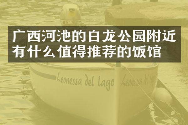 广西河池的白龙公园附近有什么值得推荐的饭馆吗