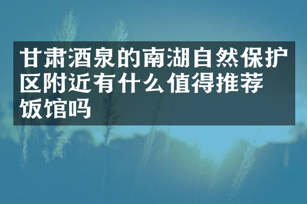甘肃酒泉的南湖自然保护区附近有什么值得推荐的饭馆吗