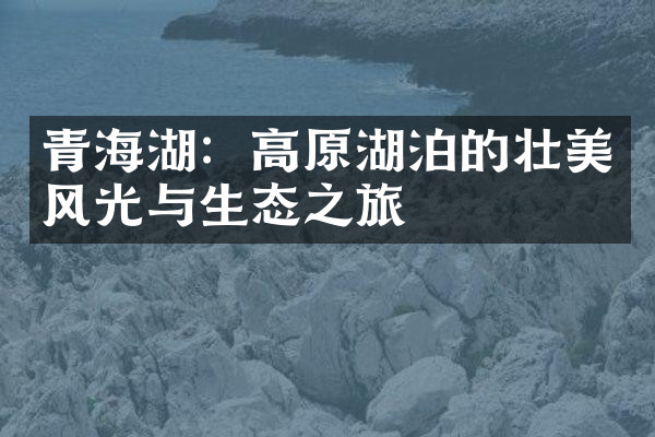 青海湖：高原湖泊的壮美风光与生态之旅