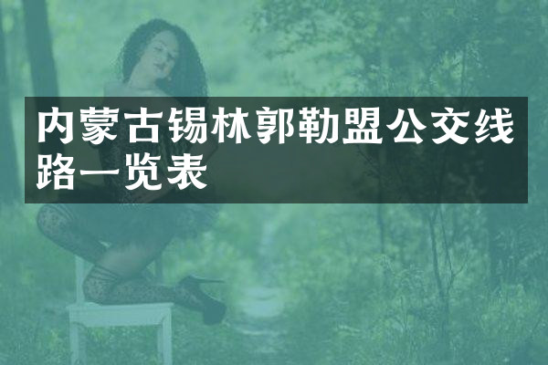 内蒙古锡林郭勒盟公交线路一览表
