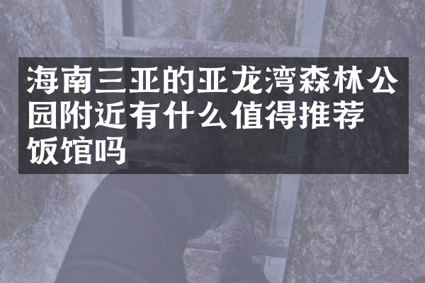 海南三亚的亚龙湾森林公园附近有什么值得推荐的饭馆吗