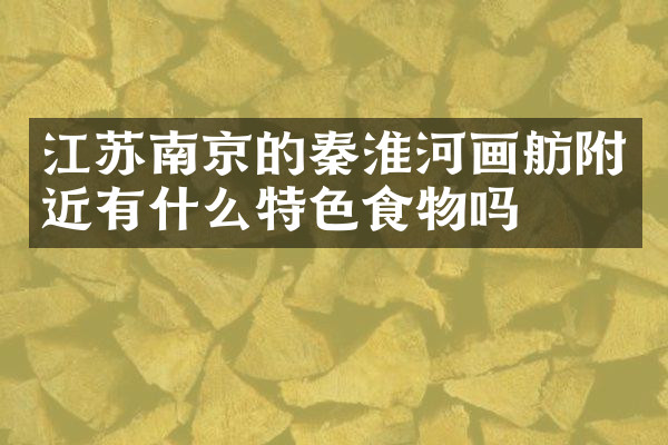 江苏南京的秦淮河画舫附近有什么特色食物吗
