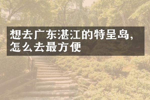 想去广东湛江的特呈岛，怎么去最方便