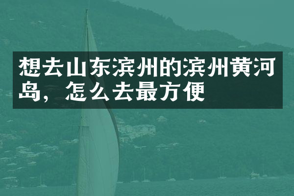 想去山东滨州的滨州黄河岛，怎么去最方便