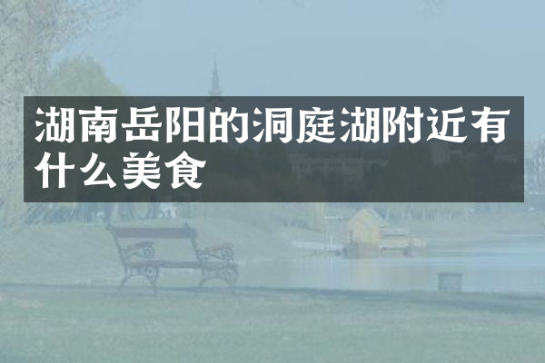 湖南岳阳的洞庭湖附近有什么美食