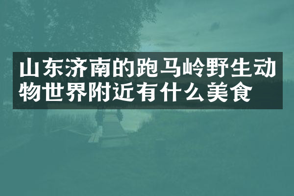 山东济南的跑马岭野生动物世界附近有什么美食