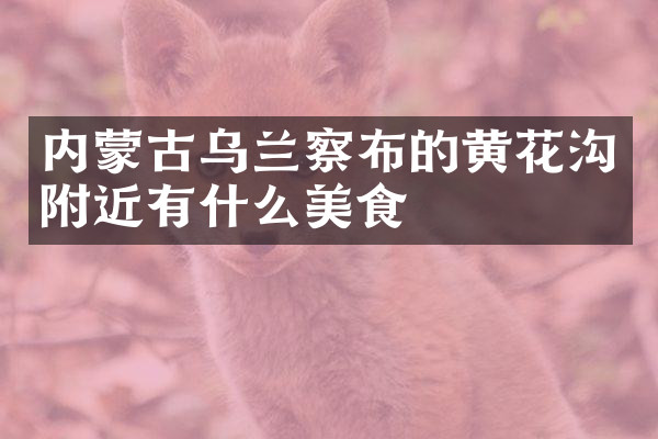 内蒙古乌兰察布的黄花沟附近有什么美食