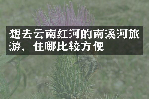 想去云南红河的南溪河旅游，住哪比较方便
