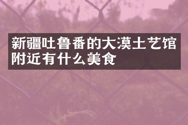 新疆吐鲁番的大漠土艺馆附近有什么美食